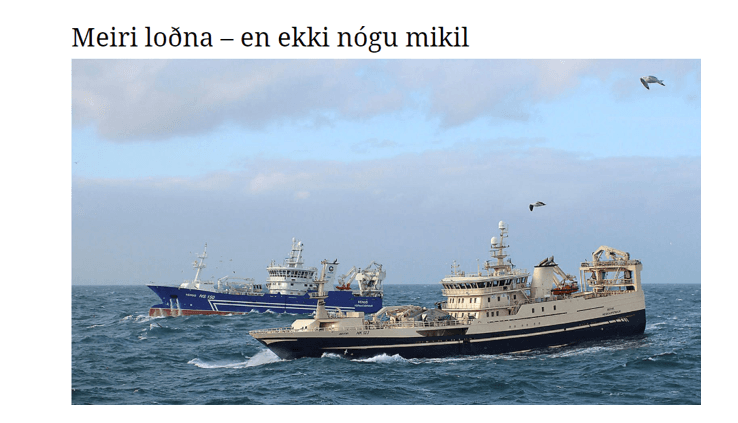 LOÐNAN ER EKKI TÝND