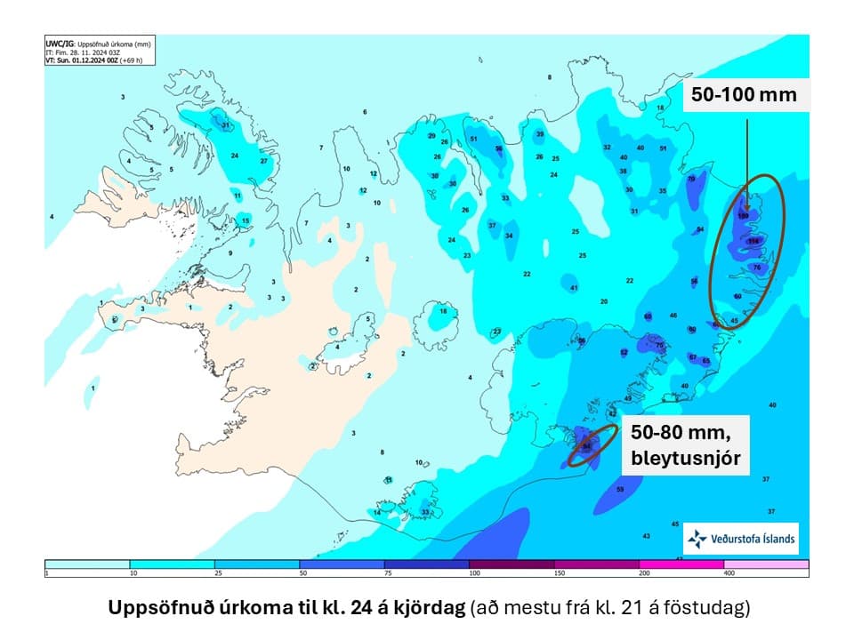 VEÐURÚTLIT FYRIR KJÖRDAG (5) -fimmtudagur