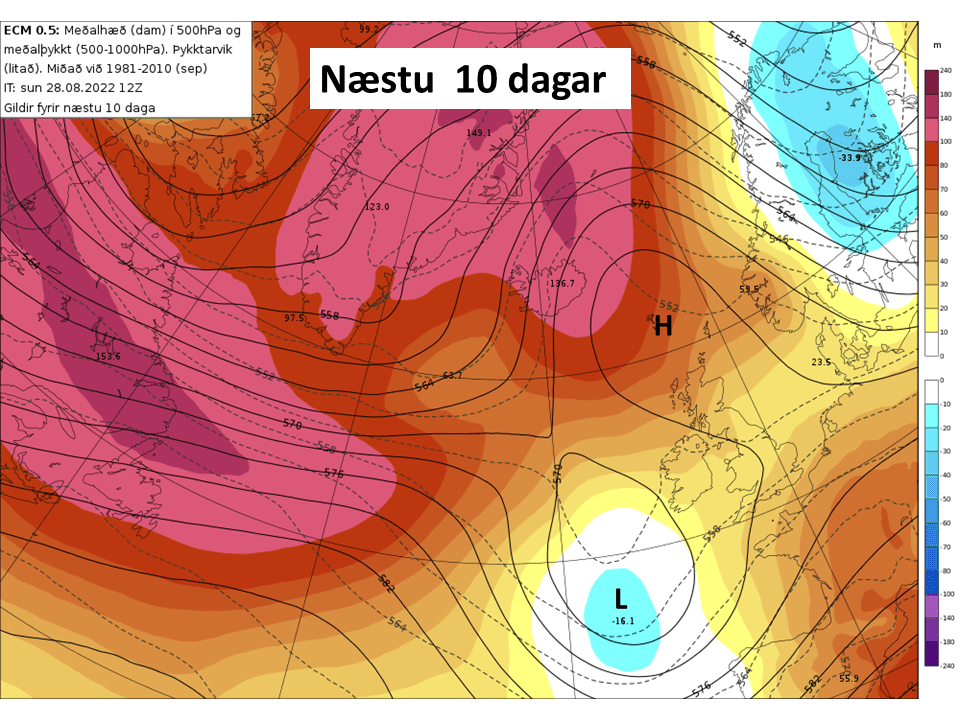 VEÐURSVEIFLAN ER EKKI ALLTAF EFTIR ALMANAKINU