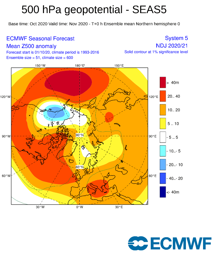 NÓV-JAN VEÐURLAGSSPÁ ECMWF